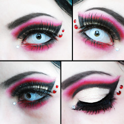 dollydarkness:  I want to try doing my make up like this.  This could interest my girlfriend as well.