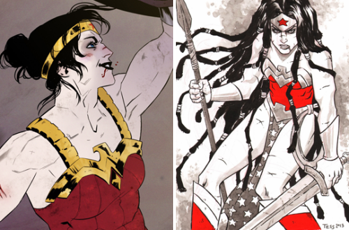 themyskira: Women drawing Wonder Woman: Annie Wu, Tula Lotay, Ming Doyle, Meghan Hetrick, Becky Cloo