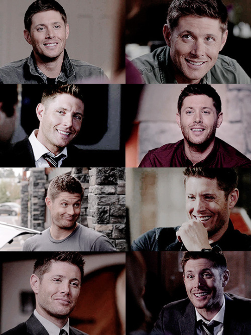 magic-is-in-the-words: DEAN APPRECIATION WEEK | SUNDAY → a set dedicated to DeanDean + smiling.  You’re marching to war Nothing but a smile Painted on your lips Like an armor.  And you can only hope That it will convince them That you’re not scared.