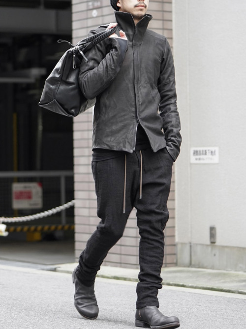 FASCINATE_JAPAN | DEVOA : High Neck Jacket Calf Leather DEVOA 