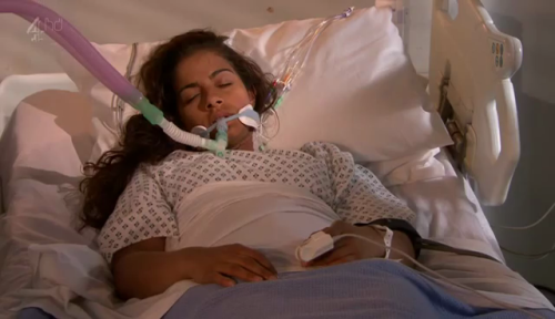 Hollyoaks - Phoebe in hospital