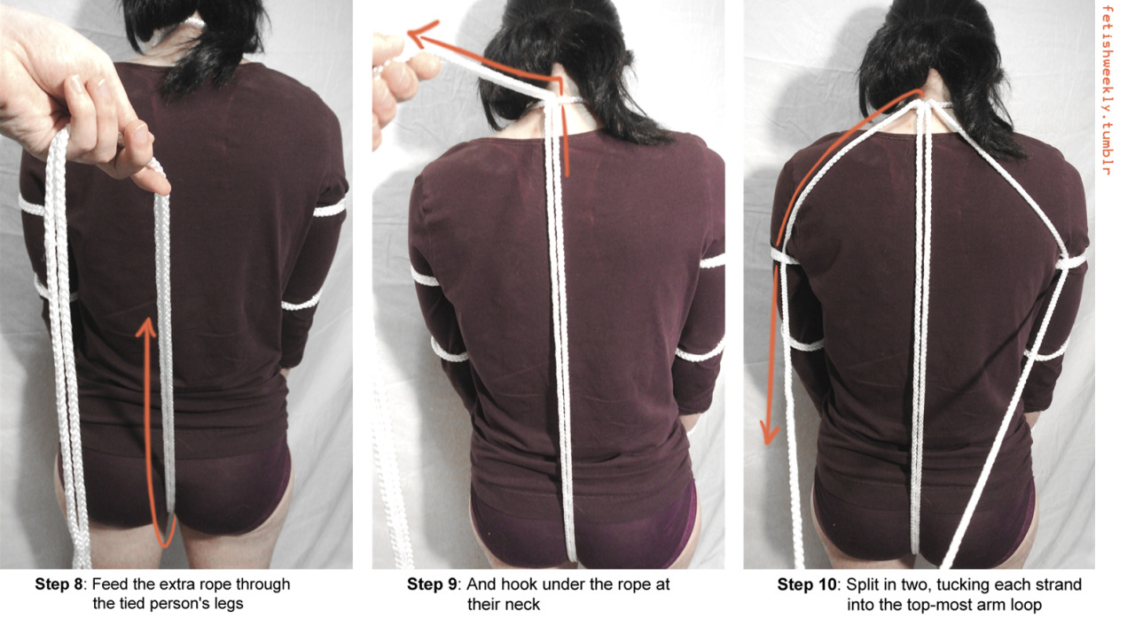 fetishweekly:  This week’s tutorial: The Side-arm Harness Here’s the Knotty Boys