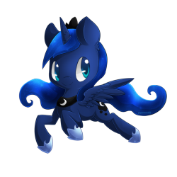 theponyartcollection:  Chibi Luna by *PegaSisters82