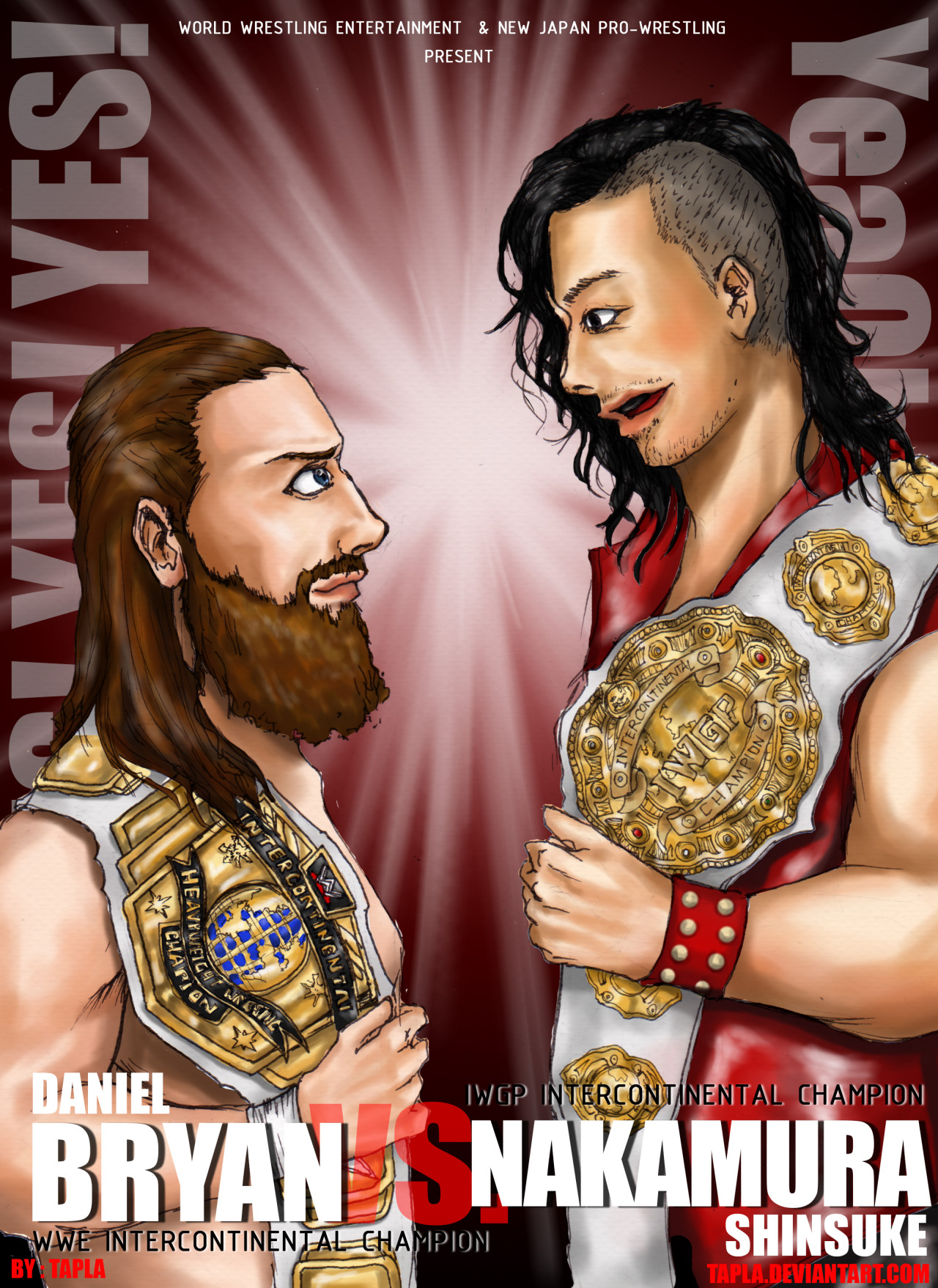 tapla:  “I wanna fight Shinsuke Nakamura”“anytime,anywhere I say … YES&quot;