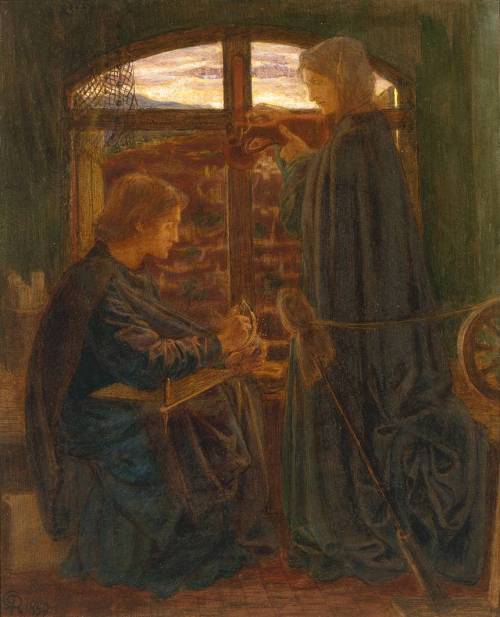 arthistorianmindswirls:Dante Gabriel Rossetti, Mary in the house of St. John