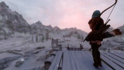 クリスマスMODでホワイトランがまっ白なのに新鮮さを覚えスカイリム全体を ■Skyrim Winter Overhaul で全域に雪化粧を施してみました。 上から イソルタナ湖 ホワイトラン ファルクリース となっています。