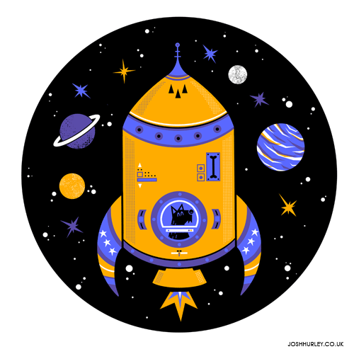 joshhurleyillustration:  Made my very first GIF! Let me know what you think. joshhurley.co.uk