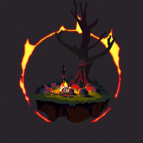 ahighmentality: Home is where the bonfire is.Dark Souls fan art in the making. Thinking abour turn