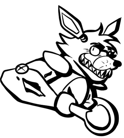 Some more stuff of Foxy from Five Nights at Freddy&rsquo;s. The first is of a