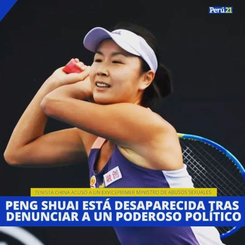 La tenista china Peng Shuai, quien ganó Wimbledon en 2013 y Roland Garros en 2014, lleva diez