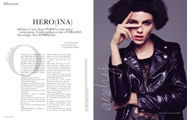 andrejpejicpage:  Andrej Pejic for ELLE Serbia January 2013 - Previewhttp://www.styleite.com/media/elle-serbia-andrej-pejic/#2