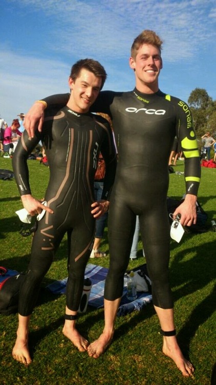 Follow me for more hot guys in lycra, spandex, and other sports gear