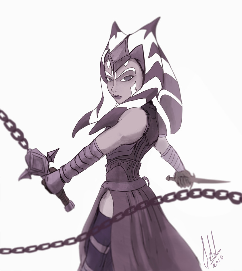 raikoh14:  Vampire Hunter Ahsoka, well I wanted to make something Halloween-y since