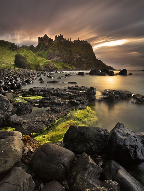 and-the-distance:Dunluce Castle … coast of Co. Antrim, Norhtern Ireland