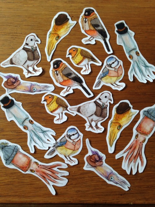 I may possibly have made bird/squid stickers