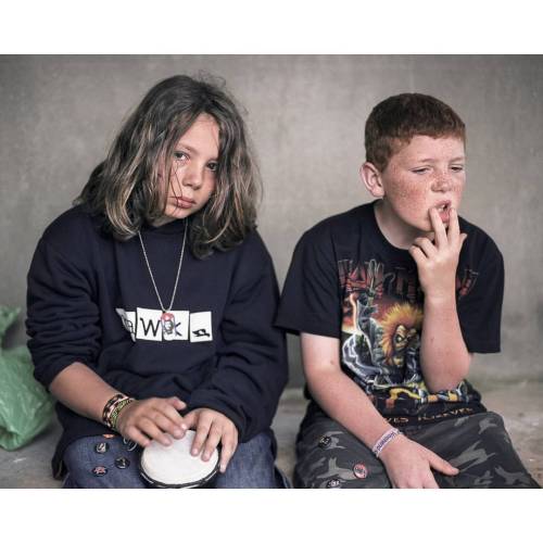 From the archive - August 2007, Inverness, Scotland. Brothers Mick (left, 13) and Lloyd (right, 11) 