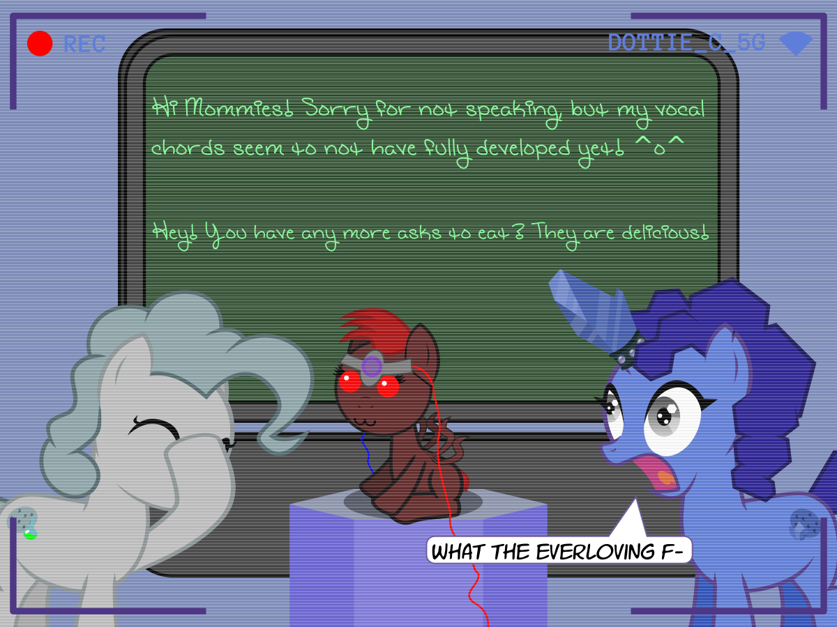 askthecookies:Molybdenum: … she WROTE that using her own brainwaves? Cobalt: Can