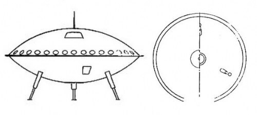 ‪Drawings by Sgt. Herbert Schirmer of Nebraska detailing his abduction by aliens on December 3, 1967