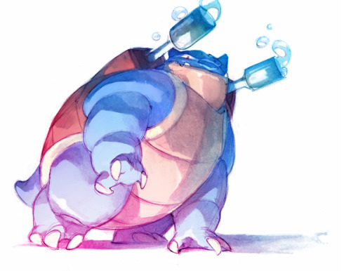 nicholaskole:saveroomminibar:‘Watercolor Pokemon’ by Nicholas Kole.The Artist is working on all 151,