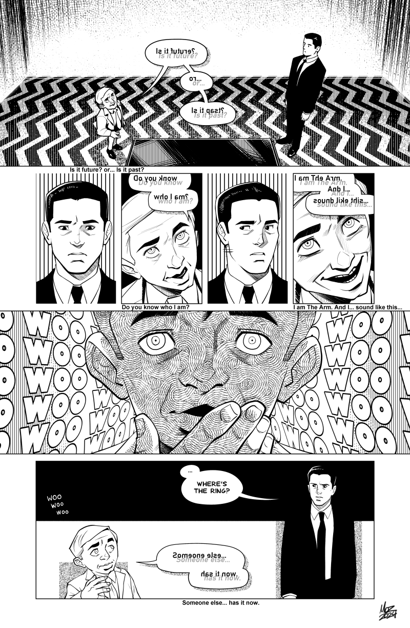 Twin1Wanted to practice with something outside my wheelhouse. So, I drew comic pages of this scene from Twin Peaks: The 