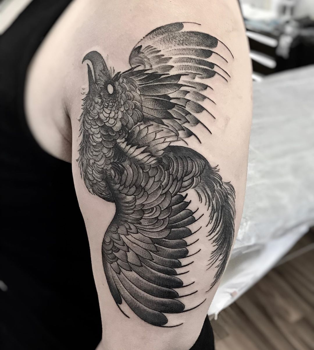 Painted Temple  Tattoos  Illustrations  Cody Cook Harpy Eagle