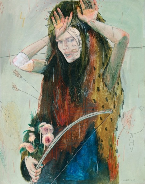 theonlymagicleftisart:  Bizarre surreal portaits by Alexandra Levasseur 