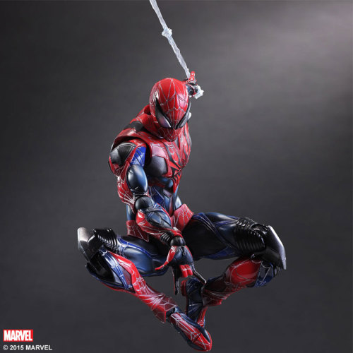 fyeahalbumofstuffilike: Variant Play Arts Kai - Marvel Universe Spider-Man What I think, looking at 