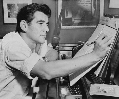 ultra-francesca-mercury:October 14th, 1990Leonard Bernstein,the celebrated conductor and composer of