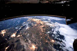 babustyles:  @NASA360: #GIFs on Twitter? YES! And because we’re so happy here’s an awesome GIF of Earth from the #ISS 