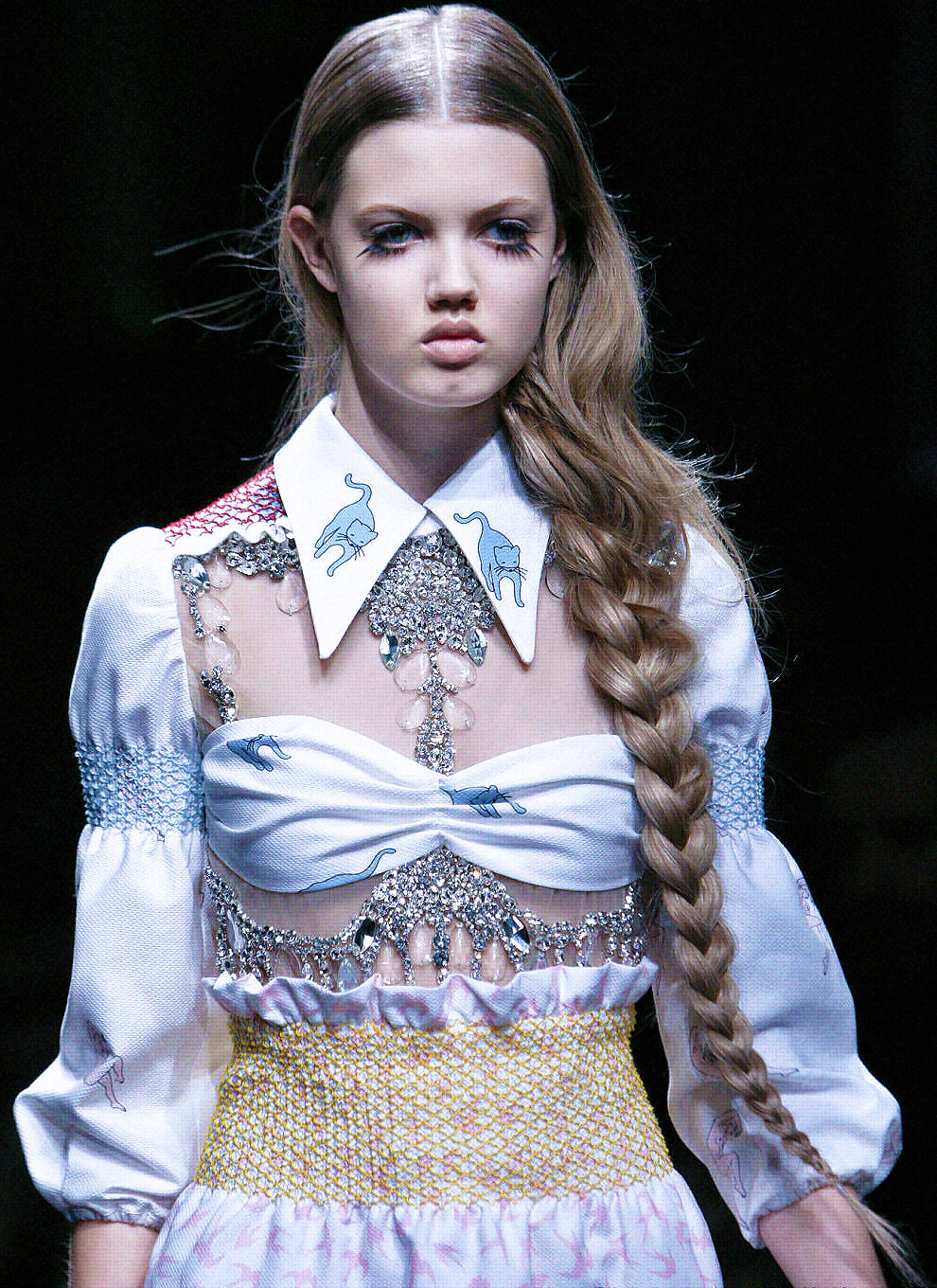 ohmywixson:  Lindsey Wixson closing Miu Miu Spring 2010. 