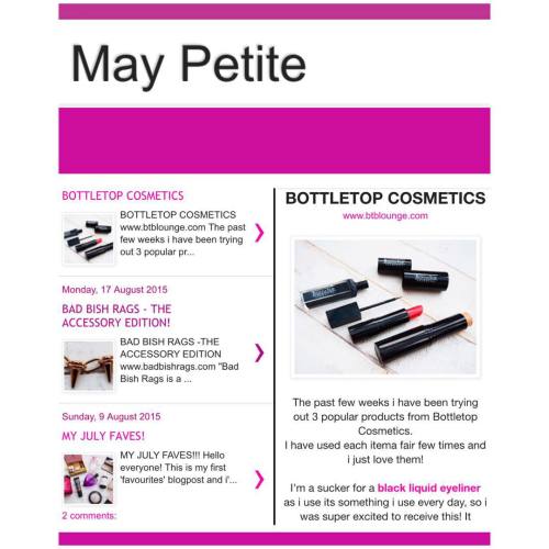 MY NEW BLOGPOST IS NOW LIVE!!! This week I was reviewing products by @bottletopcosmetics The link is