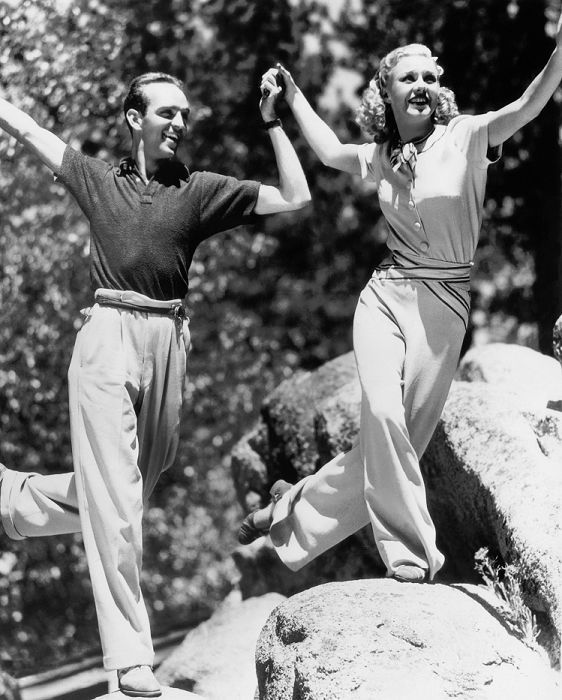 Ginge and Hermes being awesome on the set of “In Person,” 1935.
