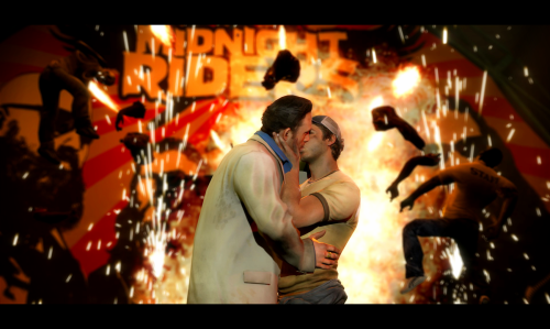 I wanted them to kiss in front of fireworks and then an explosion and then I didn’t know when to sto