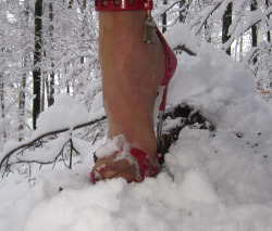 Snow Walk - Locked In Her Heels