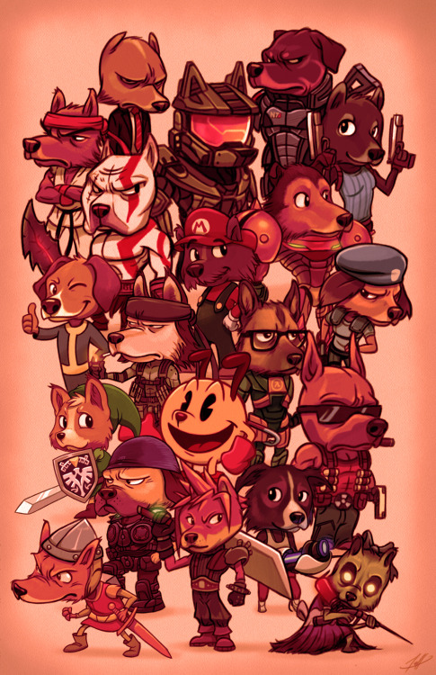 gamefreaksnz:  Press Paws - Jeff Delgado    Can you name all the characters represented in his piece? Jeff worked as a Technical Director at South Park for 7 seasons and you can see his latest work on South Park: The Stick of Truth! He worked on the