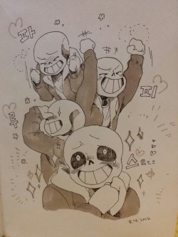 tically:  getgyu:  Sans being all lovey dovey about Papyrus.  Sans’ thoughts:  best bro, greatest bro, lookit my bro, cool bro, love my bro, have you met my bro?  bruh, meet my bro, you’re gonna love ‘im.