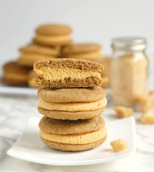 fullcravings:Double Ginger Sandwich Cookies