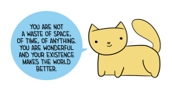 positivedoodles:  [drawing of a yellow cat