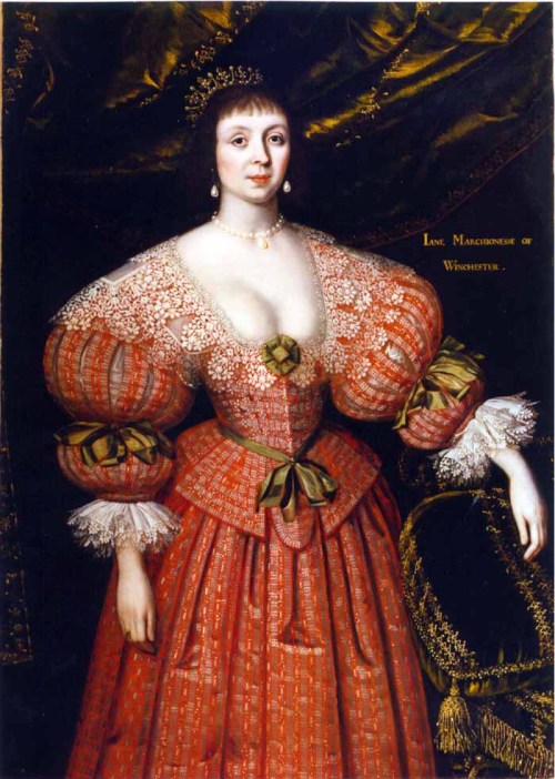  Jane Countess of Winchester by Gilbert Jackson, 1630