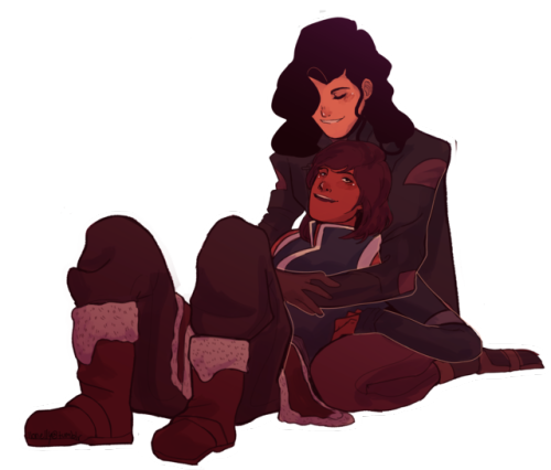 llonelly:My first korrasami fanart after reading the books and watching one ep, it took 84 years