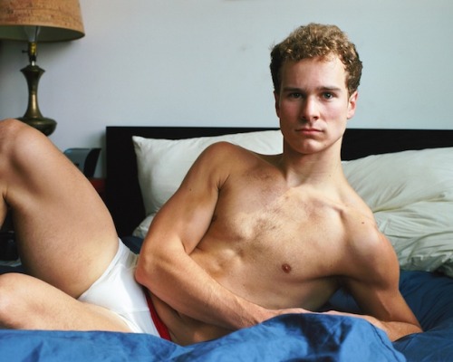 eeeisme:  Sexy Ryan Steele’s morning routine. 