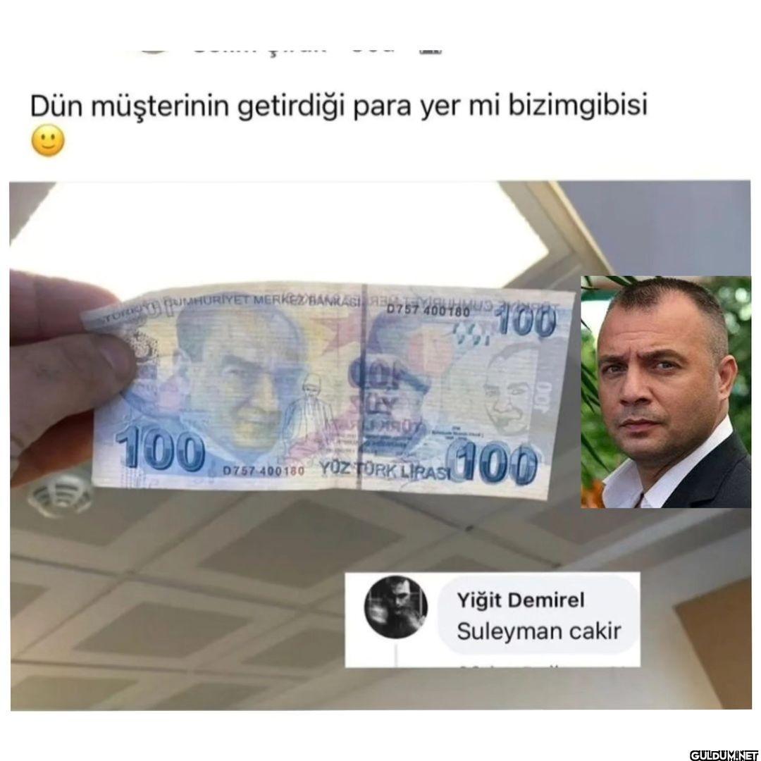 Dün müşterinin getirdiği...