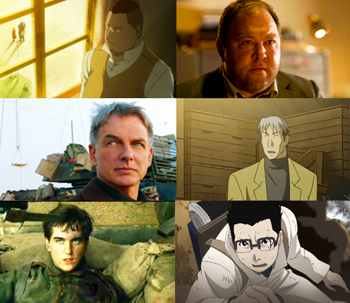     Fullmetal Alchemist Fancast → Team Mustang  Daniel Dae Kim as Roy Mustang Anna Torv as Riza Hawkeye Chris Pine as Jean Havoc Mark Addy as Heymans Breda Mark Harmon as Vato Falman Landon Liboiron as Kain Fuery      