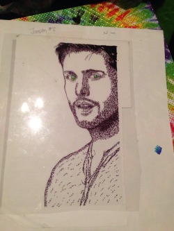 Finished my Jensen Ackles stippling!!!