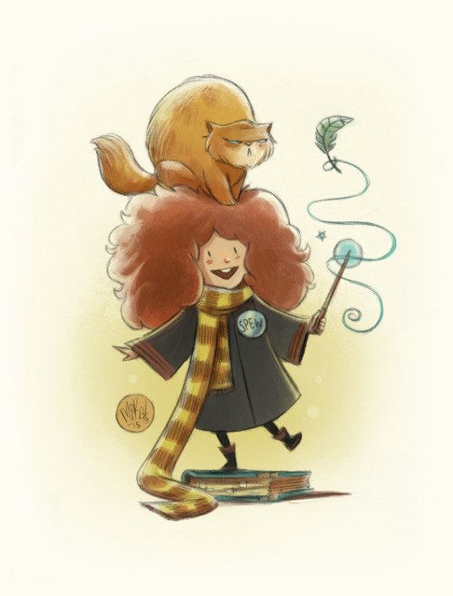 mikemaihack:Better late than never! Finally drew a Ron and Hermione to go with the Harry Potter I sk