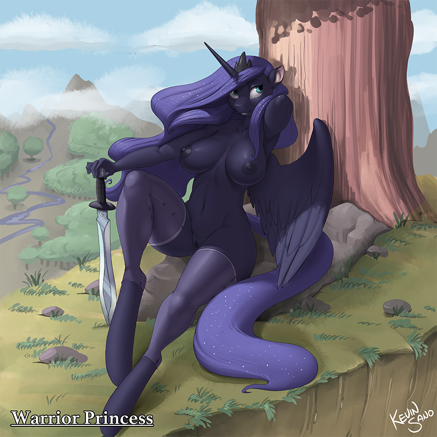 nsfwkevinsano: Warrior Princess Luna Originally released on Patreon  my lulu &lt;3