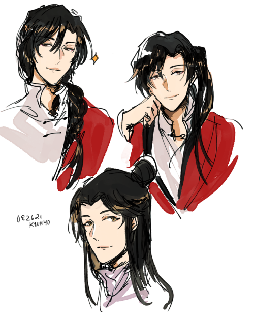 after 1298719 years of not drawing, I fell hard and fast for tgcf; ^_T Some tgcf I drew in the past 