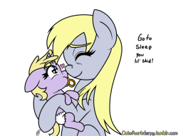 outofworkderpy: Mod had to work overtime all week so didn’t have time to get the next part of the comic out.  On the upside my sister just had a kid so I am an uncle now! ^^  So I decided to draw some sleep deprived new mother Derpy XP  &lt;&lt;&lt;