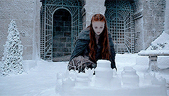petrova:I am Sansa Stark of Winterfell. This is my home. And you can’t frighten me.