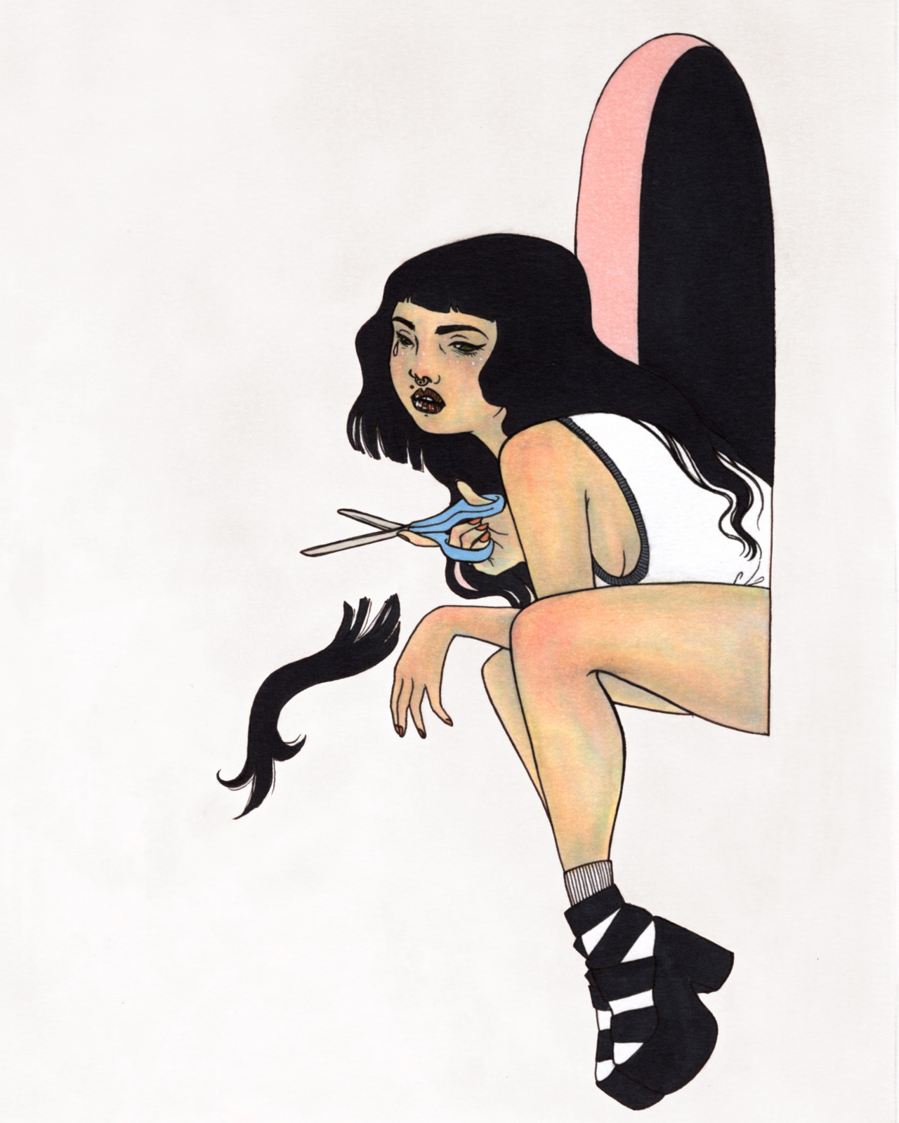 sarahcatface:  I Cried Into That Hair
